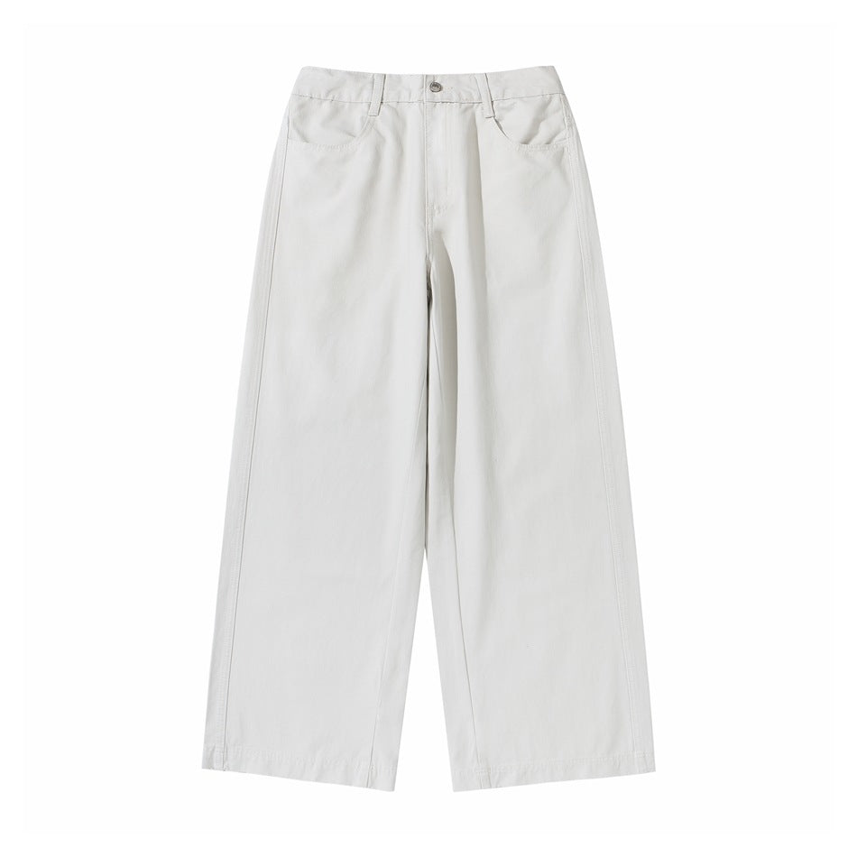 Damen Hochtaillierte Culotte-Hose aus Baumwoll-Twill mit weitem Bein Shop Nory