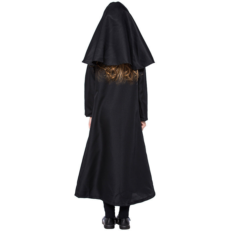 Mädchen Nonnenkostüm mit traditionellem Gewand und elegantem Kopfschmuck Shop Nory