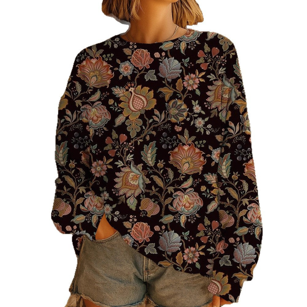 Damen GShop Norylümter Oversize-Sweatshirt-Pullover mit Rundhals und Ballonärmeln Shop Nory