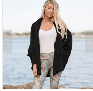 Damen Großer Strickcardigan mit lässigem Schnitt und voluminösen Ärmeln