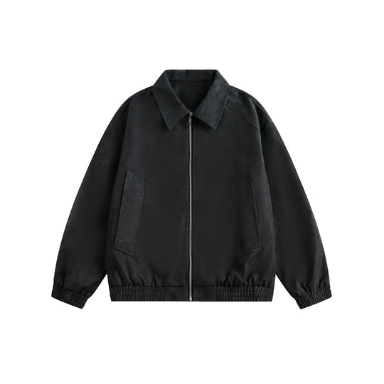 Damen Kurz geschnittene Boxy‑Übergangsjacke mit Hemdkragen und Gummizugsaum Shop Nory