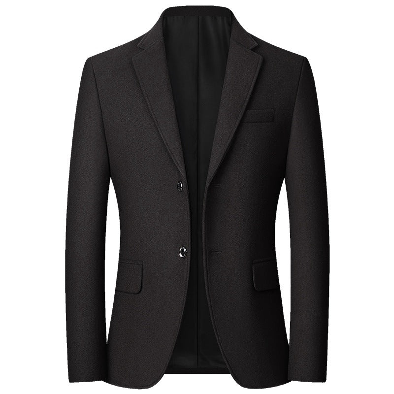Herren tailliertes Wollmix-Sakko mit Reverskragen und elegantem Knopfverschluss Shop Nory