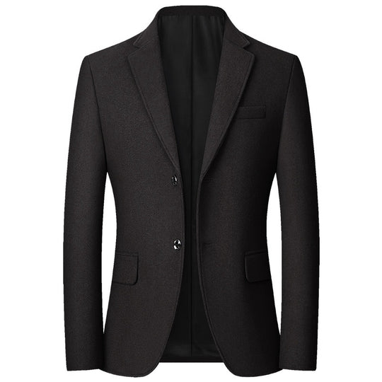Herren tailliertes Wollmix-Sakko mit Reverskragen und elegantem Knopfverschluss Shop Nory