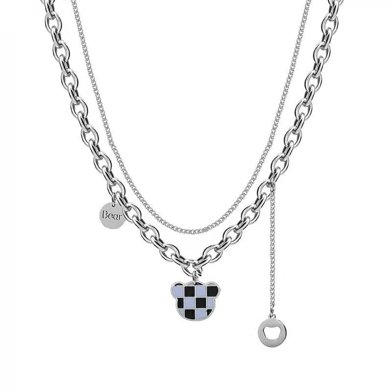 Damen mehrschichtige Kette mit einzigartigem Charme und kreativen Anhängern Shop Nory