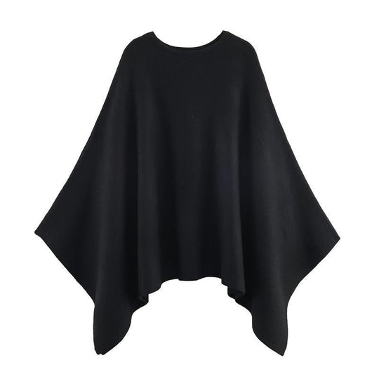 Damen eleganter PONCHO aus hochwertigem Material mit asymmetrischem Schnitt