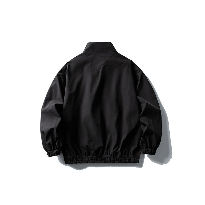 Herren Windbreaker-Jacke im Boxy‑Schnitt mit Stehkragen und elastischem Saum Shop Nory