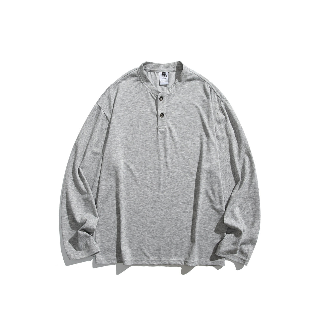 Unisex Langärmeliges Henleyshirt mit kurzer Knopfleiste und relaxed Fit Shop Nory