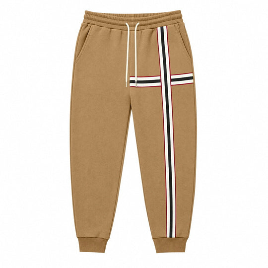 Herren Jogginghose mit kontrastierenden Seiten- und Querstreifen Shop Nory