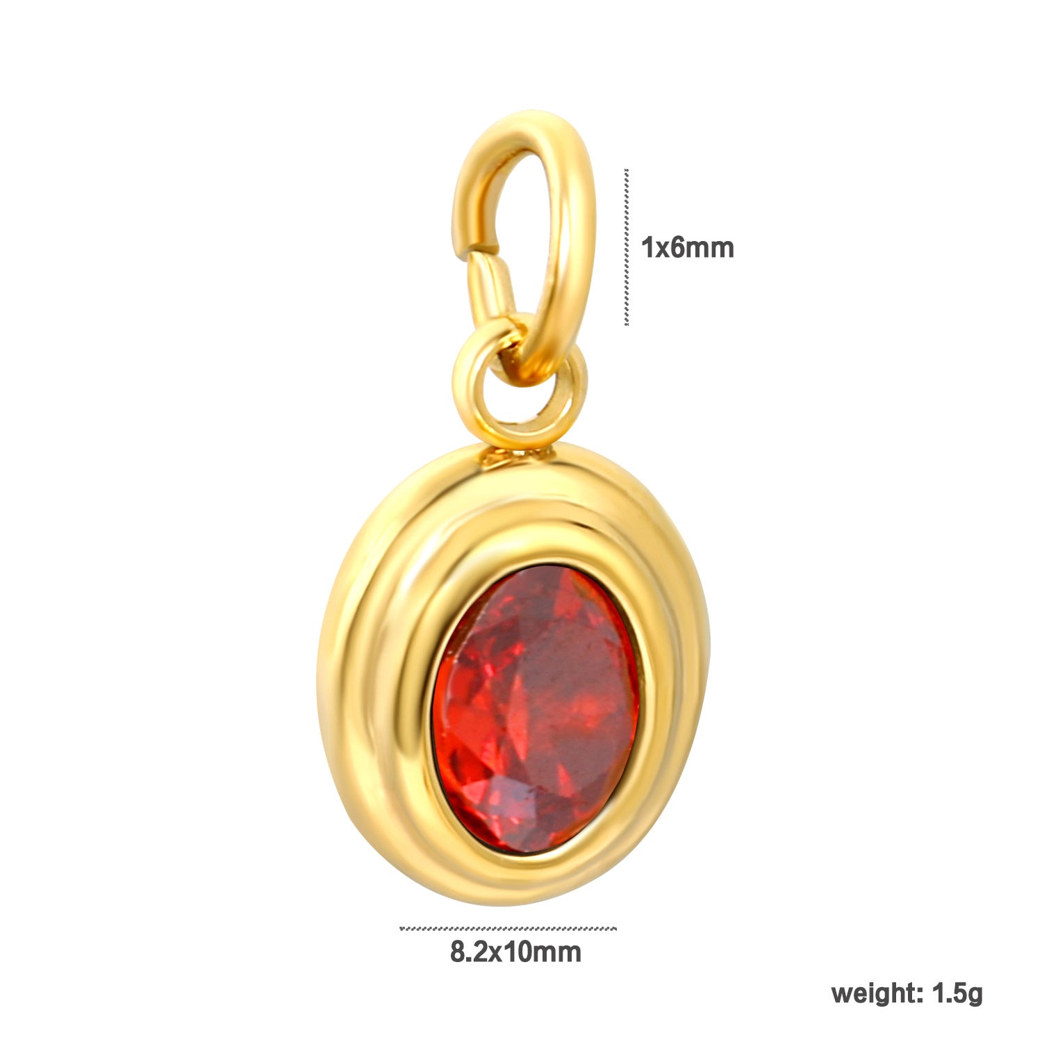 Damen Anhänger mit natürlichem Stein und goldenem Akzent Shop Nory