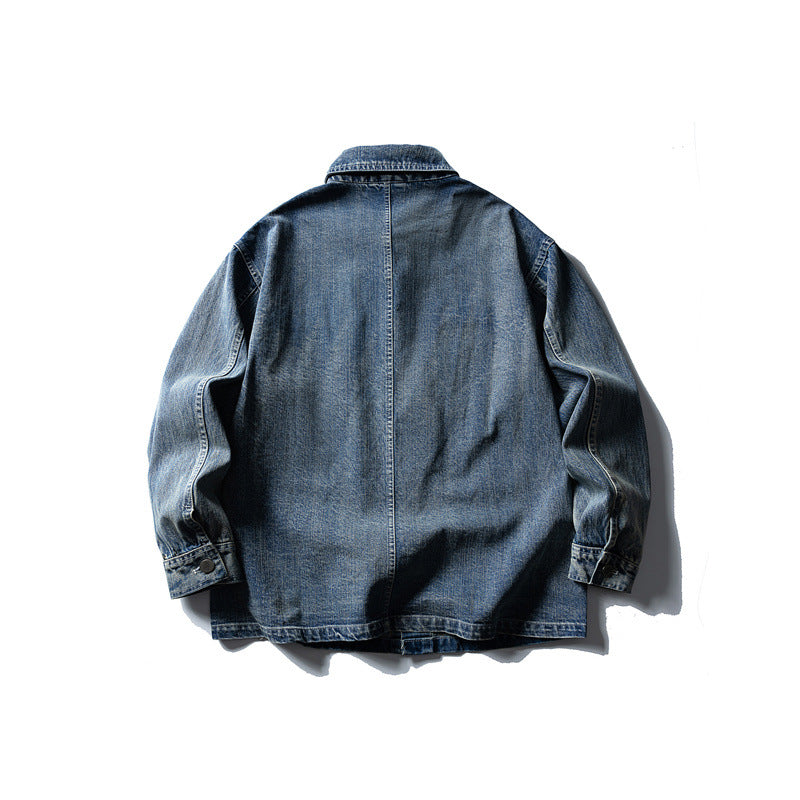 Unisex Boxy-Denim-Blouson mit vier aufgesetzten Taschen Shop Nory