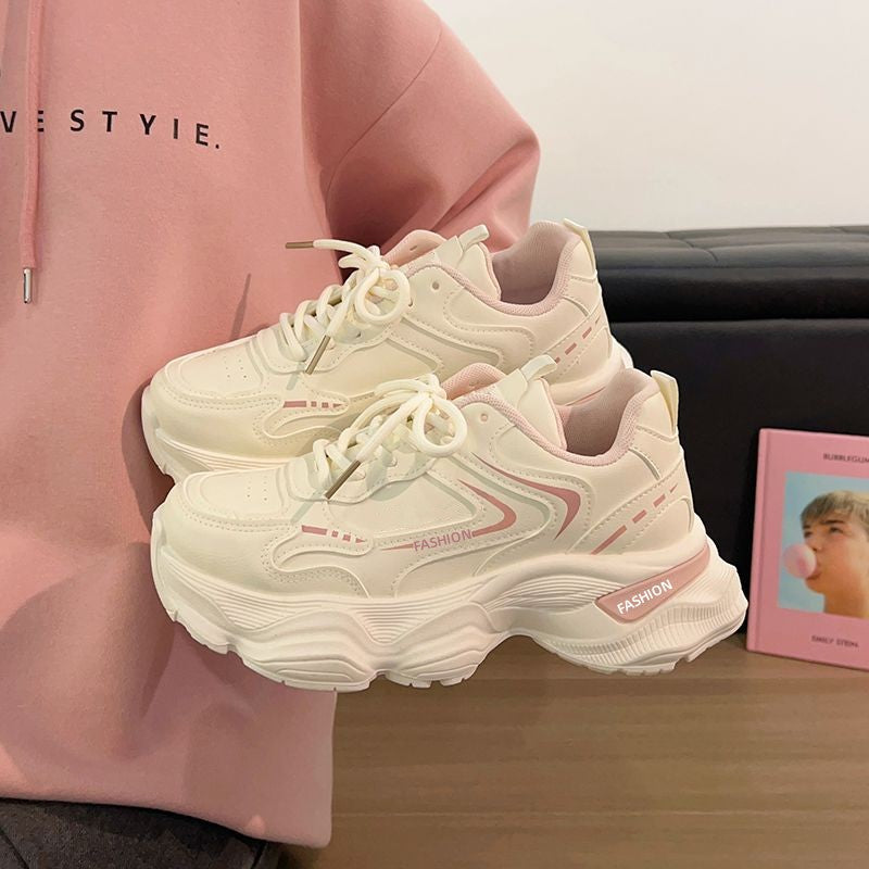 Damen Skulpturierte Wedgesneaker mit stufiger Plateausohle, atmungsaktivem Mesh und gepolstertem Komfortkragen Shop Nory