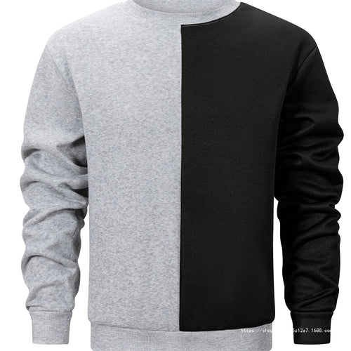 Herren Sweatshirt mit zweifarbiger Blockoptik, Rundhals & weichem Baumwoll‑Mix Shop Nory