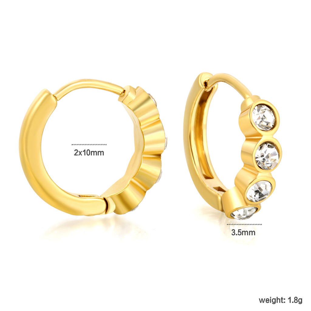 Damen Creolen mit funkelnden Zirkonia Shop Nory