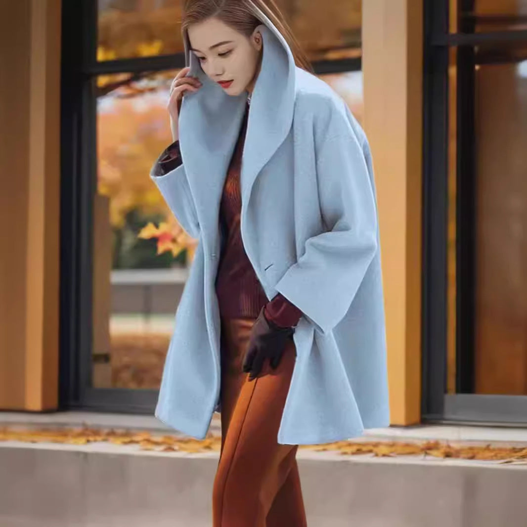Damen Kapuzen-Teddycoat im Oversize‑A‑Linienschnitt mit überschnittenen Schultern Shop Nory