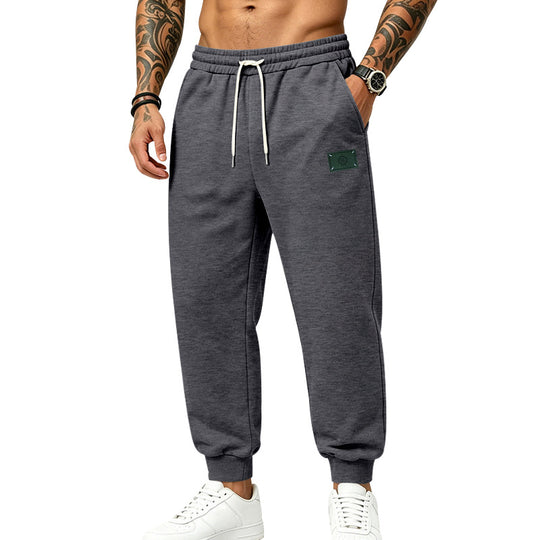 Herren Relax-Fit Jogginghose mit angerauter Innenseite, elastischem Bund und Kordelzug Shop Nory