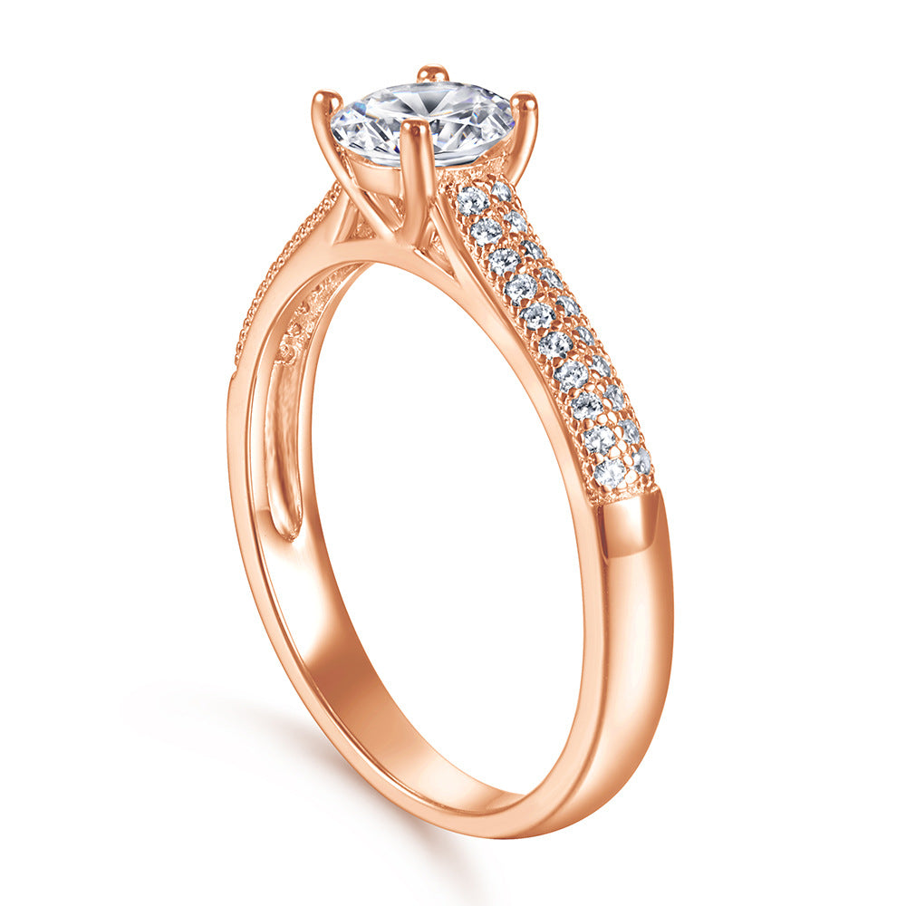 Damen Ring mit funkelndem Zirkonia-Besatz Shop Nory