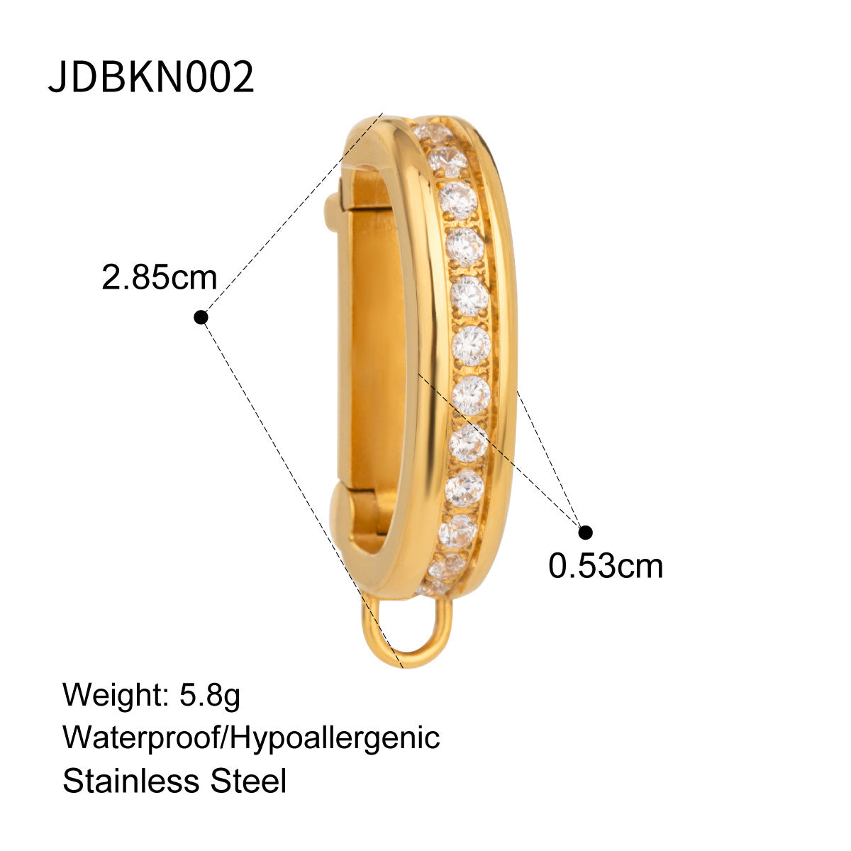 Damen Offenes Armband mit hochwertiger hypoallergener Edelstahlverarbeitung Shop Nory