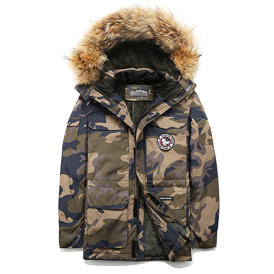 Herren Winterparka mit Kapuze und Kunstfellbesatz, isolierende Thermofütterung & Mehrfachtaschen Shop Nory
