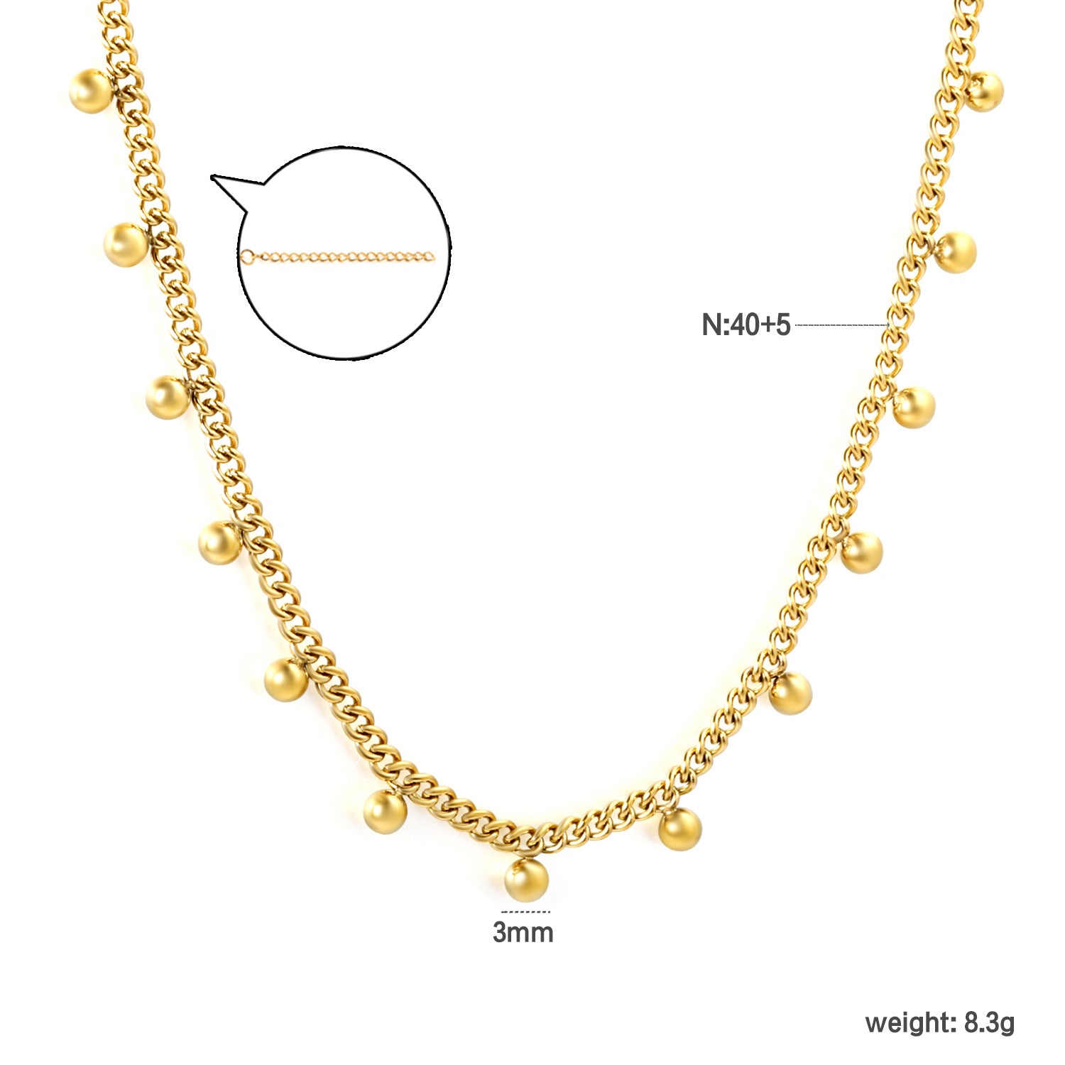 Damen elegante Halskette mit goldplattiertem Design und feinen Perlenakzenten Shop Nory