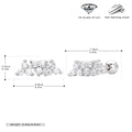 Damen Ohrstecker mit funkelndem Zirkon-Design aus 925 Sterling Silber Shop Nory