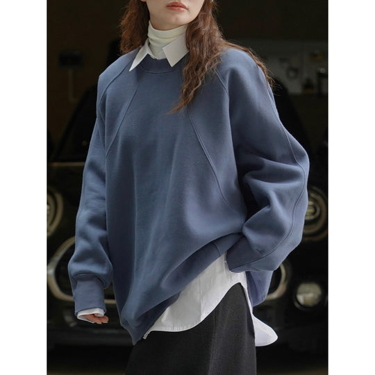 Damen Boxy-Sweatshirt mit Raglan-Nähten und voluminösen Ärmeln Shop Nory