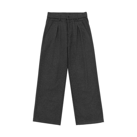 Damen Hochtaillierte weite Jersey-Hose mit Bundfalten und Eingrifftaschen Shop Nory