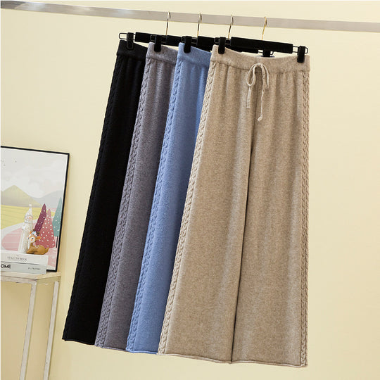 Damen Hochwertige weite Strickhose Shop Nory