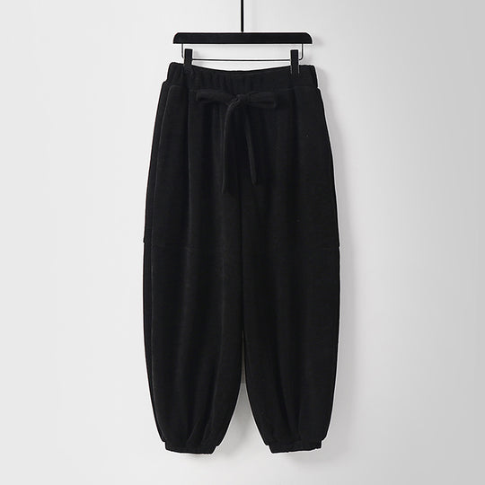 Damen Locker geschnittene Haremshose mit elastischem Bund und Bindegürtel Shop Nory