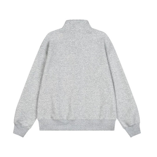 Herren Militärisch inspirierte Sweatjacke mit Stehkragen und Zierknopfleisten Shop Nory