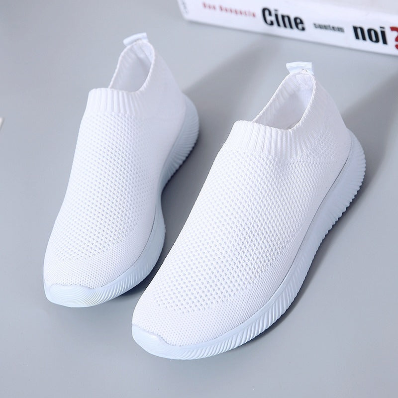 Damen Leichte und atmungsaktive Slip-On Sneakers Shopnory