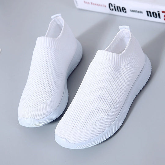 Damen Leichte und atmungsaktive Slip-On Sneakers Shopnory