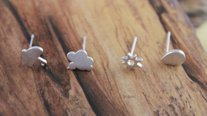 Damen Ohrringe im verspielten Wolkenmotiv Shop Nory