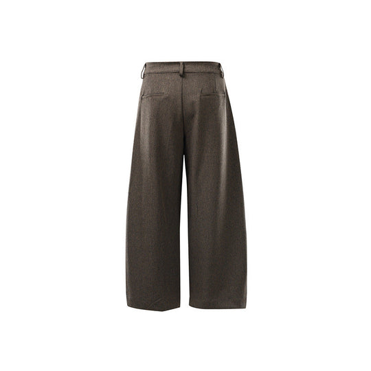 Damen Hochtaillierte Culotte-Hose mit Mittelnaht, Bügelfalte und Doppelknopfbund Shop Nory