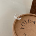 Damen Offener Ring mit elegantem Wellenmuster und strukturiertem Design Shop Nory