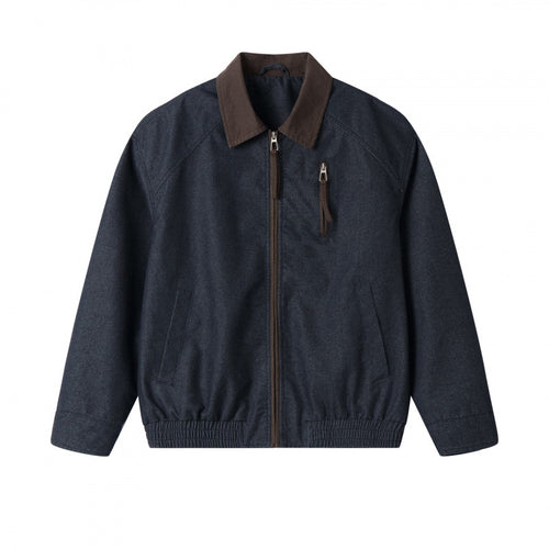 Herren Kurzblouson aus Canvas mit Cordkragen, Brustreißverschluss und elastischem Saum Shop Nory