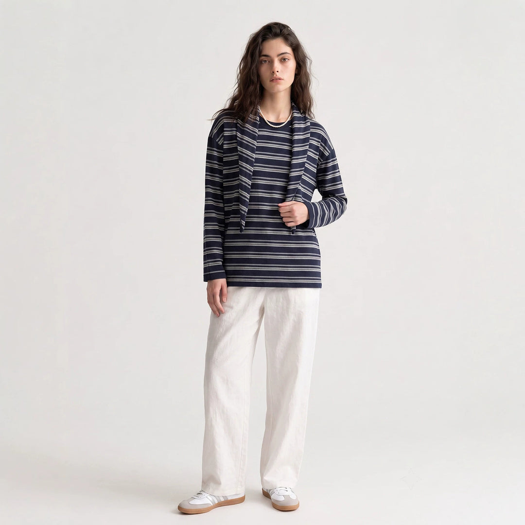 Damen Lässige Streifenjacke Shop Nory