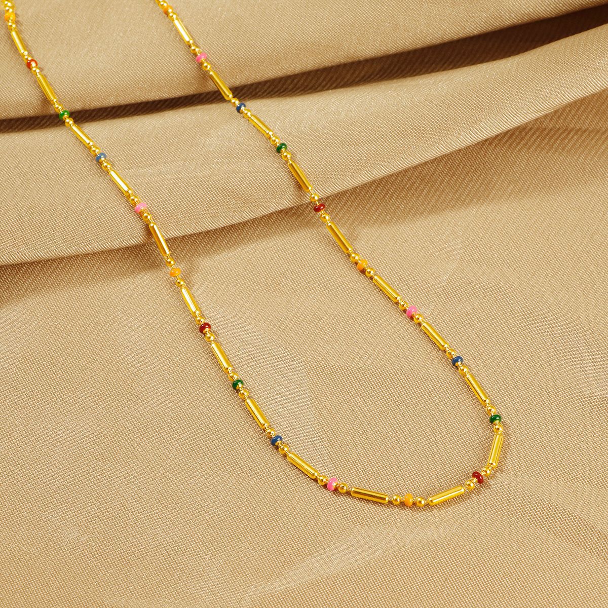 Frauen bunte Perlenkette Shop Nory