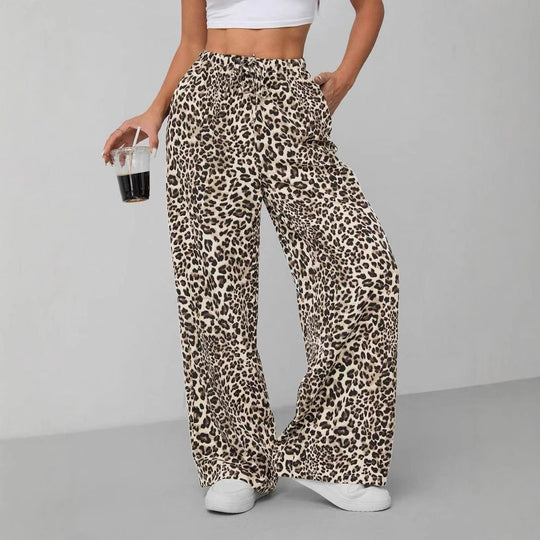 Damen Weite Tiermuster-Hose