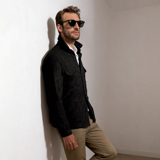 Herren Leichte Fieldjacke aus Baumwoll-Leinen mit Pattentaschen Shop Nory