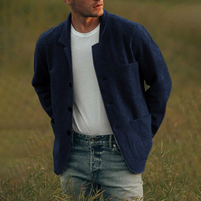 Herren bequemer und stilvoller Cardigan mit praktischen Taschen
