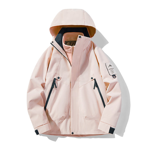 Unisex Wasserdichte, atmungsaktive Hardshell-Outdoorjacke mit Kapuze Shop Nory
