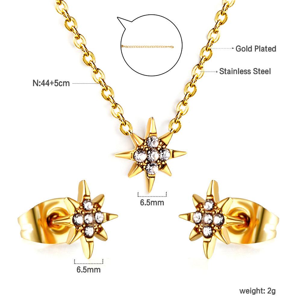 Damen Schmuckset mit bunnyförmigen Ohrsteckern und passende Halskette Shop Nory