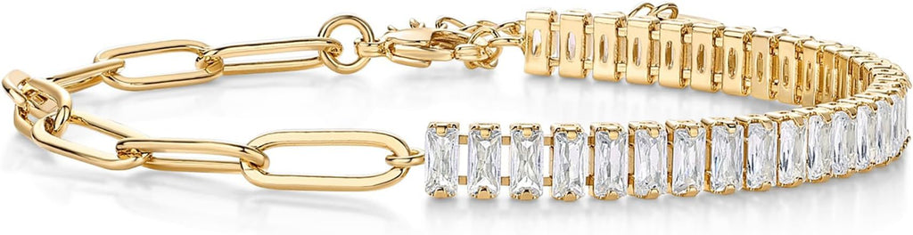 Damen Glamouröses Armband mit funkelnden Zirkonia-Steinen Shop Nory