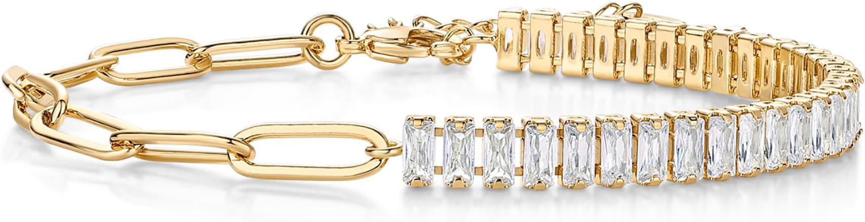 Damen Glamouröses Armband mit funkelnden Zirkonia-Steinen Shop Nory