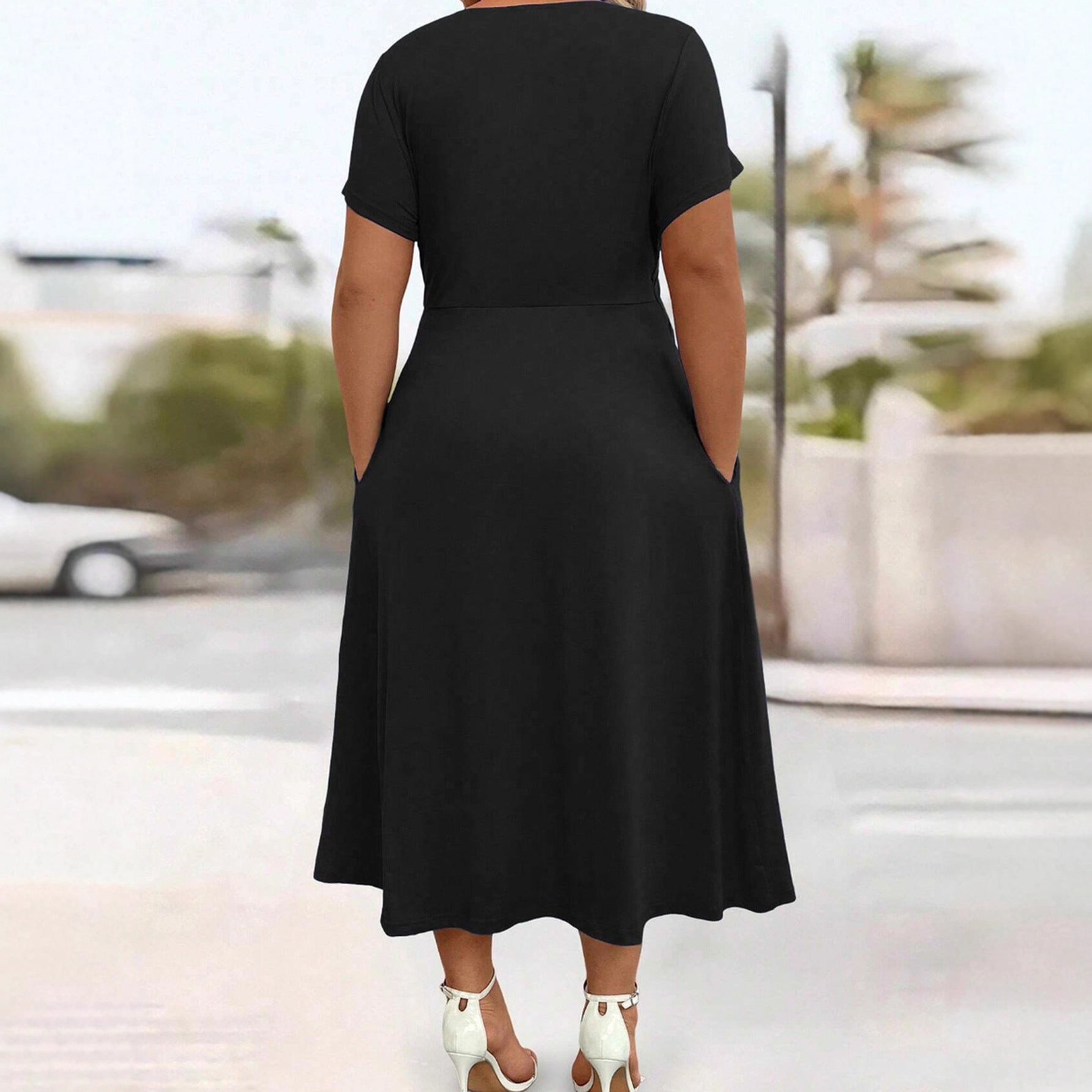 Damen lockeres Maxi-Kleid