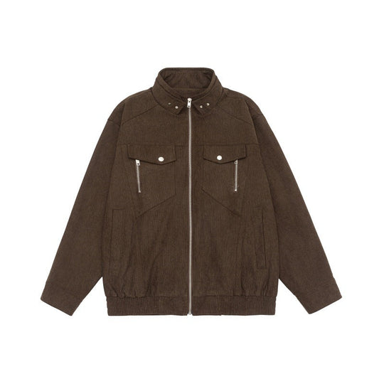 Herren Kurzjacke aus Teddy‑Fleece mit Stehkragen, aufgesetzten Brusttaschen und durchgehendem Reißverschluss Shop Nory