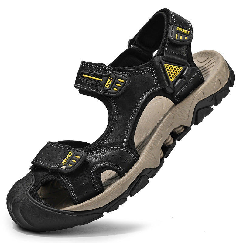 Herren Sportliche Freizeitsandalen mit einem praktischen Klettverschluss und rutschfester Sohle