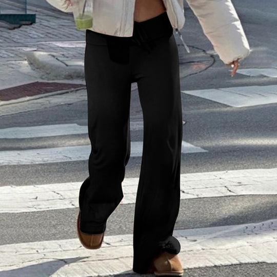 Damen nan leichte Jersey Loungehose mit Tunnelzug und weitem Bein Shop Nory