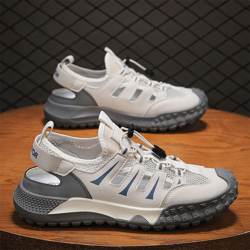 Herren Outdoor-Sandalen mit atmungsaktiven Mesh-Einsätzen und rutschfester Sohle