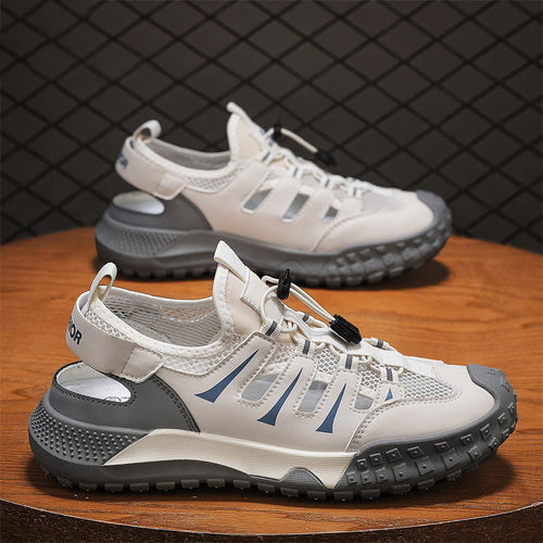 Herren Outdoor-Sandalen mit atmungsaktiven Mesh-Einsätzen und rutschfester Sohle